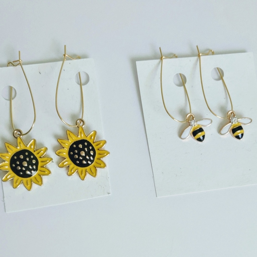 Bumblebee & Sunflower Earring Bundle